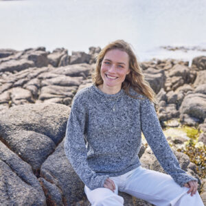 Women's Traditional Fisherman  Wool Sweater