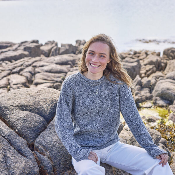Women's Traditional Fisherman  Wool Sweater